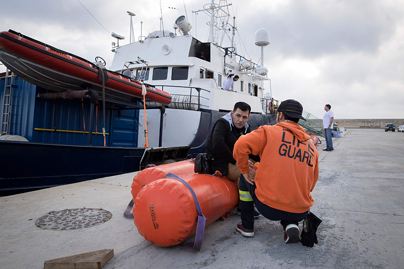 German migrant rescue ship renamed after Syrian Kurdish toddler Alan Kurdi. (Photo: AFP/Jaime Reina)
